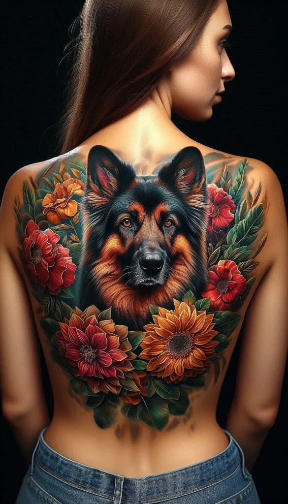 tattooed alsatian