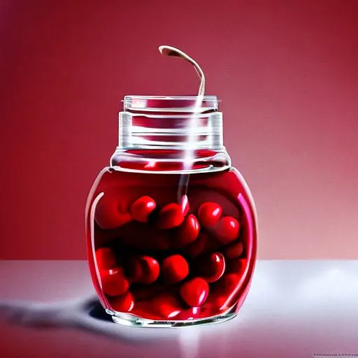 maraschino cherries in a jar