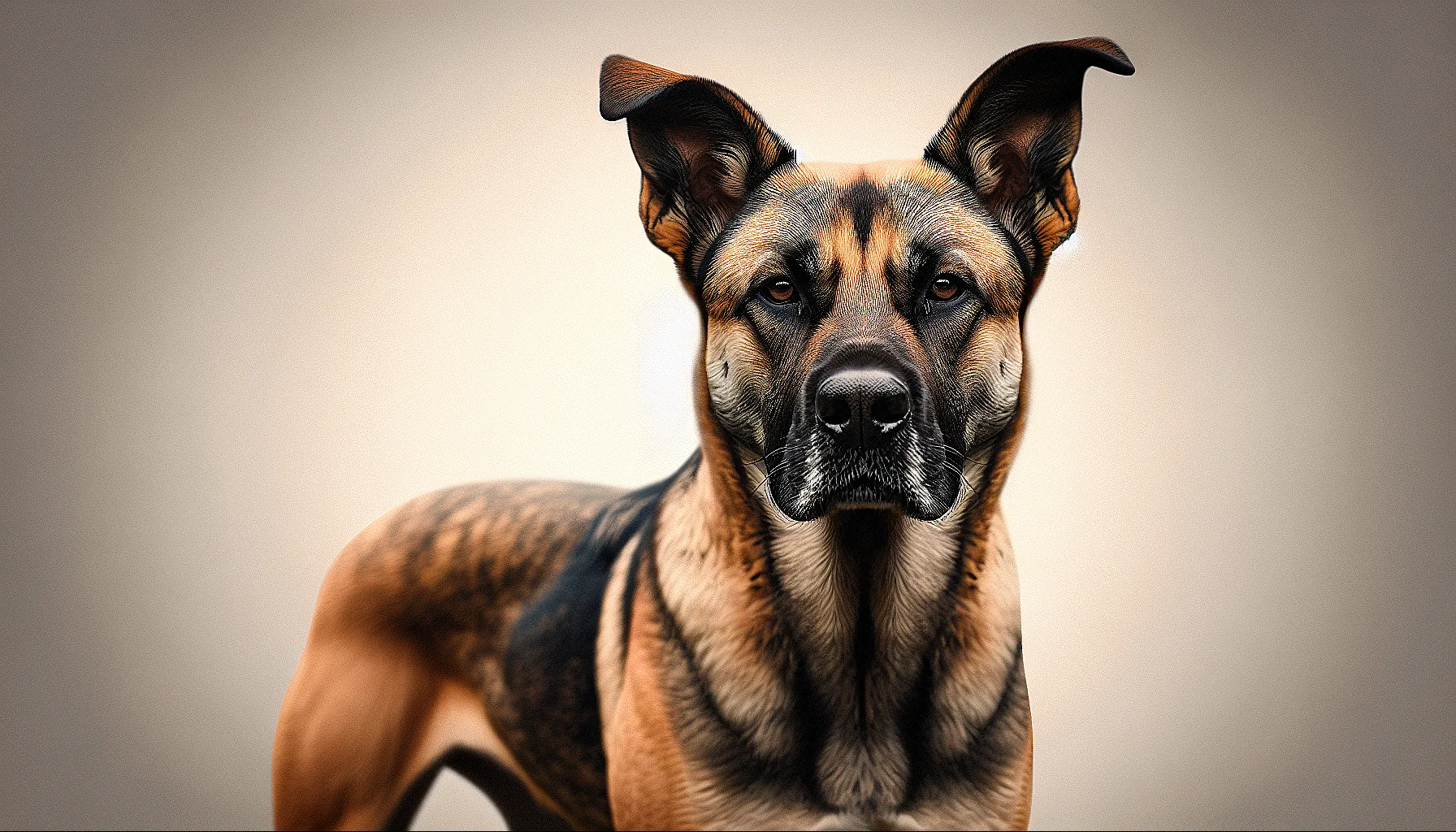 boxer german shepherd mix dog