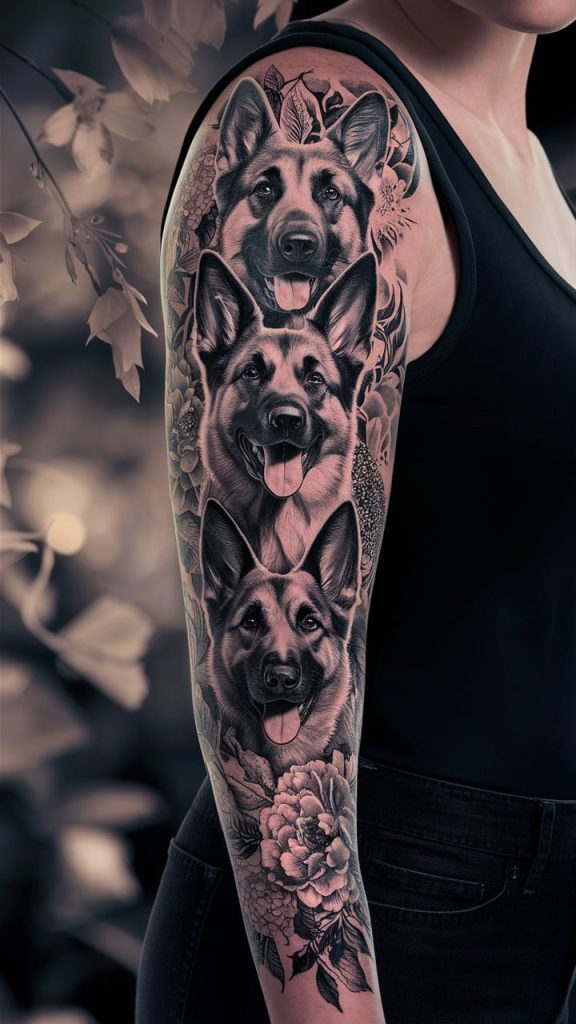 German Shepherd Tattoo Ideas for Canine Fanatics