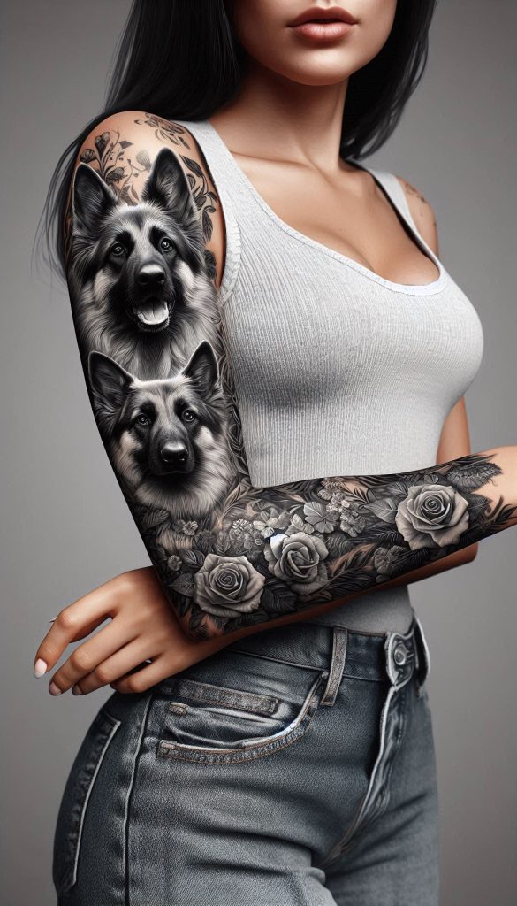 girl-with-german-shepherd-tattoo